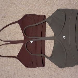 2 Lululemon y flow bras